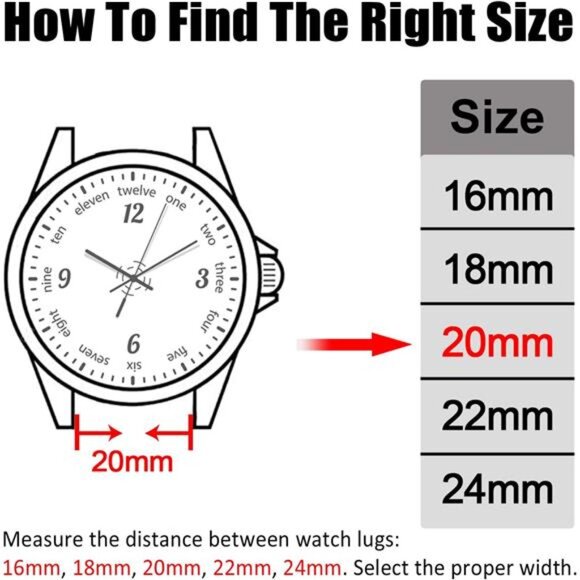 Universal 18mm 20mm 22mm 24mm Width Silicone Watch Band Replacement, Teal-White - Picture 2 of 7